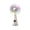 White, variant on Wooowa LED Light-Up 5-Speed USB Rechargeable Handheld Fan with Number Display for Outdoor Indoor