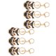 thumbnail image 5 of Llaveros de danza del león, 6 uds., bonitos, divertidos, exquisitos, de Metal, con diamantes de imitación, llavero de León de baile chino para bolso de mano, 5 of 8