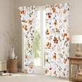 thumbnail image 3 of Manfei Western Garden Leaf Curtains Pack of 2 (42x84 Each), Rustic Farmhouse Curtains Blackout, Teen Kid Adult Female Bedroom Curtains, Window Curtains Bedroom Decor, 3 of 6