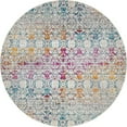 thumbnail image 1 of Unique Loom Charme Couleurs Foncées Tapis de Zone 7' x 7' Ronde Multi/ivoire, 1 of 2