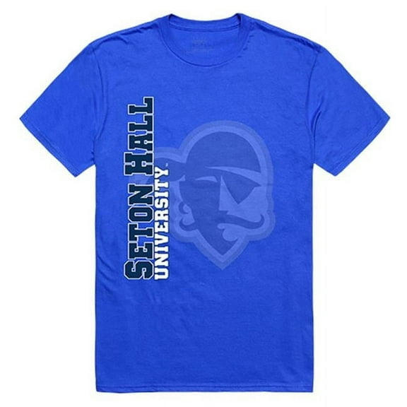 W Republic Apparel 515-147-B02-03 Seton Hall University Ghost Tee, Royal - Large