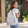 thumbnail image 5 of Ins Style Star Backpack Women Student Cute Large Capacity School Bag Junior High Senior High Casual Travel Rucksack Pink, 5 of 8
