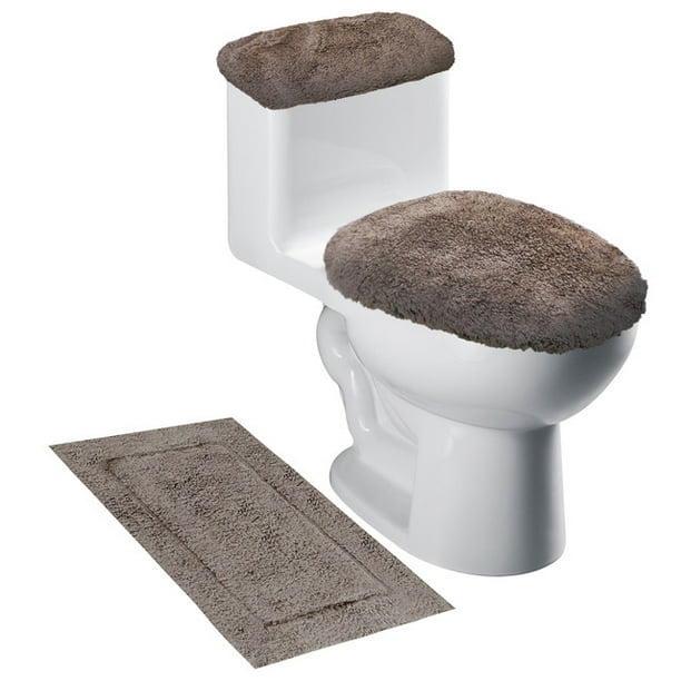 Juego Para Baño Estandar 3 Piezas Fundas Y Tapete De Algodón Nubisuave JB STANDARD