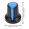 thumbnail image 6 of FENGGUIQU Guitar Volume Control Knobs Potentiometer Knob Plastic 100Pcs Blue, 6 of 8