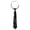 Black, variant on Punk Metal Chain Tie Necktie for Women & Men, Adjustable Cravate for Prom, Business & Party Accessories 1PC Black