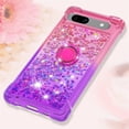 thumbnail image 5 of Clear Case for Google Pixel 7a with Kickstand for Girls Women, Liquid Glitter Sparkle Bling Cute Case Gradient Quicksand Cover for Google Pixel 7a JB Pink Mauve, 5 of 8