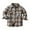 L, variant on Coerni Toddler Big Boys Plaid Button-Down Jackets Kids Flannel Checked Tartan Tops Fall Winter Outcoats Shacket Shirt Baby Top