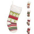 thumbnail image 2 of Christmas Stocking Knitted Decorative Festive Xmas Hanging Sock Holiday Stocking, 2 of 10