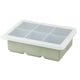 thumbnail image 1 of Bandejas de silicona para cubitos de hielo: moldes de silicona para cubitos de hielo de gran tamaño con tapa extraíble a prueba de fugas Bandeja cuadrada para cubitos de hielo para cócteles, whisky,, 1 of 5