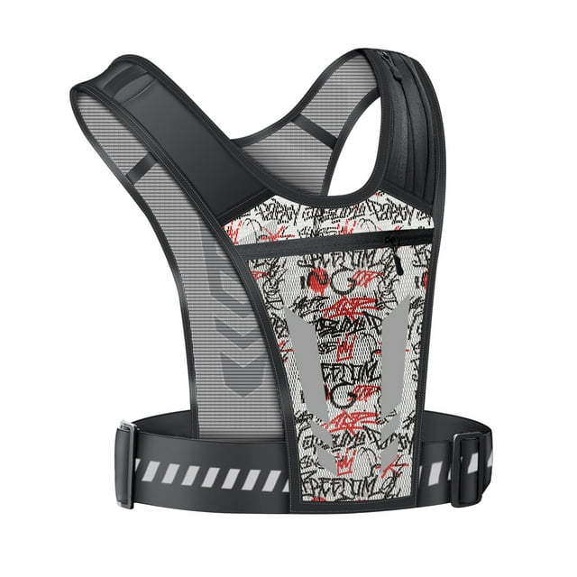 Running Vest with Phone Pocket Lightweight Adjustable Reflective Jogging Vest