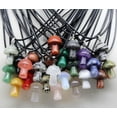 thumbnail image 2 of K-KED 100pcs Natural Gem Stone Quartz Crystal Hand Carved Mushroom Pendant Necklace-labradorite, 2 of 9