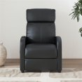 thumbnail image 4 of DHP Harrison Pushback Recliner with Massage Backrest, Black Faux Leather, 4 of 9