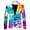 L-Blue, variant on Rinsvye Men Christmas Snowflake Santa Big and Tall Suits Printed Pocket Lapel Button Men Slim Suit Jacket Suit