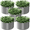 Silvery, variant on CATMANOR 4 Pack 3FT Length Round Galvanized Raised Garden Bed Outdoor,Metal Garden Bed for Vegetables,Steel Raised Beds for Gardening,Above Ground Garden Box for Flower
