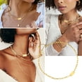 thumbnail image 5 of Clearance Choker Necklaces for Women Her Bar Gold Link Chain Choker for Birthday Christmas Jewelry Gift, 5 of 5