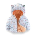 thumbnail image 4 of LYMAYTER Boys Girls Jacket for Kids Fleece Fall Winter Ear Hooded Warm Coat Toddler Long Sleeves Thickened Outerwear for 2-7 Years, 4 of 7