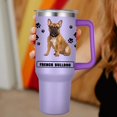 thumbnail image 4 of French Bulldog Gift for Dog Owner,40oz French Bulldog Tumbler with Handle Insulated Reusable Stainless Steel Travel Water Bottle (Color 4), 4 of 6