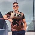 thumbnail image 4 of Fotbe Cute Cloud Panda Camiseta Polo de Golf para Hombre con Estampado – Camisa Deportiva Transpirable con Cuello Abotonado-3X-Large, 4 of 6