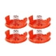 thumbnail image 5 of Kenally Reemplazo para Black Decker Trimmer 4 piezas Tapa de cubierta y 4 piezas Resortes RC-100-P Piezas de repuesto para cortacésped 86*34mm 2piezas, 5 of 6