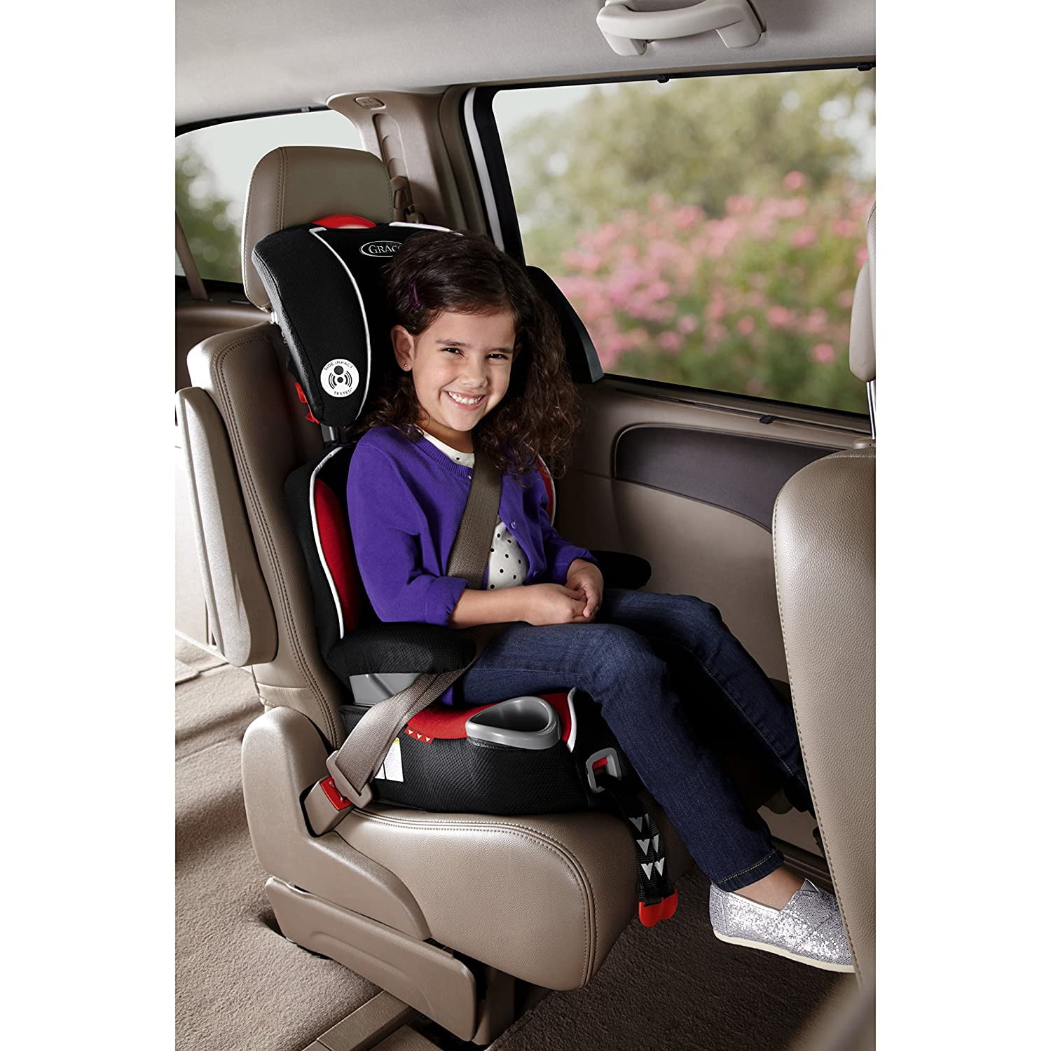 Graco Affix Highback Forward Facing Booster Car Seat with Latch System,  Atomic 