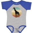 thumbnail image 3 of Inktastic Giraffe African Animal Retro Sunset Boys or Girls Baby Bodysuit, 3 of 5
