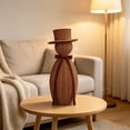 thumbnail image 2 of Clearance! Christmas Rattan Snowman with Bow, Christmas Winter Farmhouse Decor Gift, 14", 2 of 5