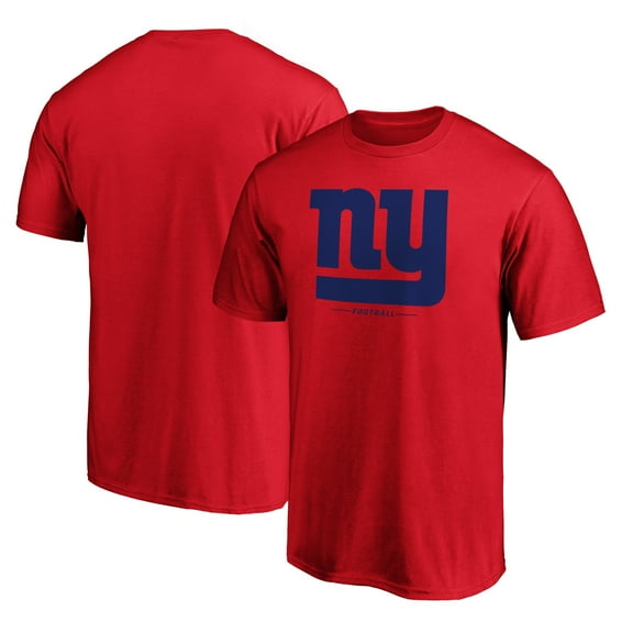 Men's Red New York Giants Team Lockup T-Shirt