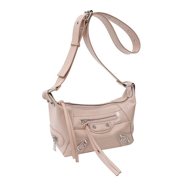 Bolsa De Hombro Bolso Hobo para mujer Gothic Y2K Cool Style Rock Girls Crossbody Bag (Rosa)