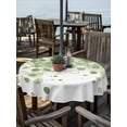 thumbnail image 2 of Outdoor Tablecloths with Umbrella Hole & Zipper, Sage Green Gradient Round Tablecloths 60 Inch, Abstract Polka Dots Vintage Modern Art Waterproof Table Cloth, Patio/Pool/Picnic Table Covers, 2 of 8