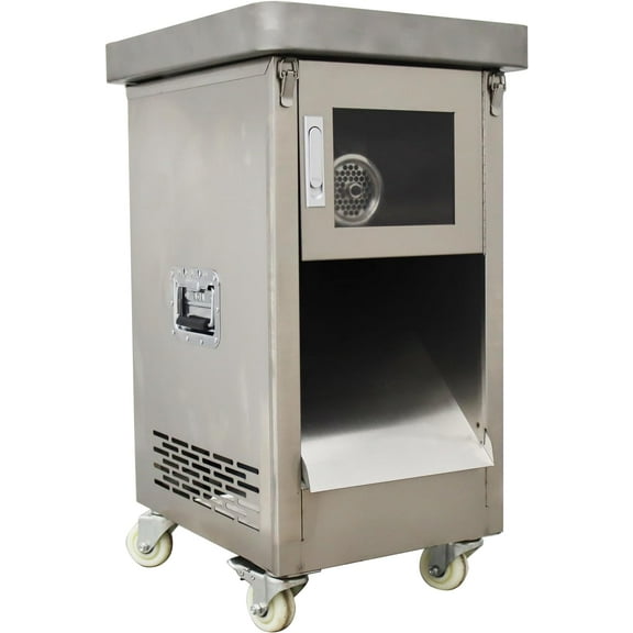 PreAsion Commercial Kitchen Meat Crusher 8MM Stainless Steel Electric Meat Mincer Q7-22 Meat Grinder 300KG/H 110V