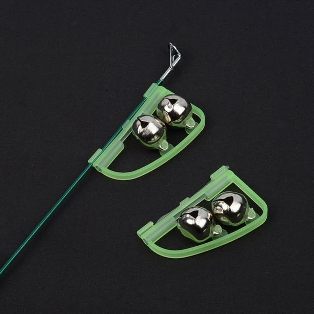 Leadingstar Luminous Arched Fishing Alarm With Twin Bells Fishing Bite Alarm Indicator Clip On Sea Fishing Rod Tip