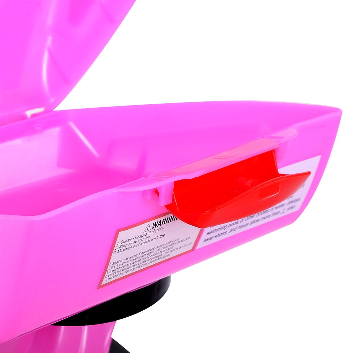 Costway Kids Ride On Motorcycle 3 Wheel 6V Battery Powered Electric Toy Power Bicycle Pink