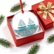 thumbnail image 5 of Hogar y jardín, Adornos colgantes, Decoración de la amistad con vidrio marino, Recuerdo de la amistad, Adorno de corazón de la amistad para árbol de Navidad, Adornos colgantes, Un helicóptero, 5 of 6