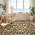 thumbnail image 3 of Design&I 5'x7' Ultra Soft Area Rug, Geometric Boho Mosaic Multi Panel Symmetrical Terraze Patterned None Fluffy Washable Non Shedding for Bedroom Living Room Home Office, 3 of 7