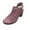 Pink, variant on CQONEPT Womens Low Chunky Booties Peep Toe Heels Sandals Chunky Heel Ankle Boots Open Toe Booty V Cut Back Zipper Mid Heel Dress Pumps Shoes Size 6 Brown