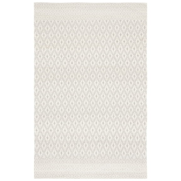 SAFAVIEH Marbella Ema Geometric Area Rug, Ivory/Black, 8' x 10'