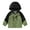 Green, variant on EnJoCho Kids Hiking Jacket Waterproo𝖿 Hooded Lightweight Windproof Raincoat Multi Pocket Zip Up Cargo Outerwear Boys Girls Trail Gear