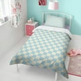 thumbnail image 4 of Green Checkered Duvet Cover and Pillowcase Set for Single Bedding, Bedroom Accessories for Kids Teens, 4 of 5