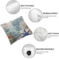 thumbnail image 6 of BANET Throw Pillow Covers Blue Cushion Case for Sofa Couch Set of 2 Pillowcase Square 12x12in, 6 of 7