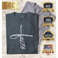 thumbnail image 2 of S4E Women's Faith Cross Religious T-Shirt X-Large Dark Heather, 2 of 4