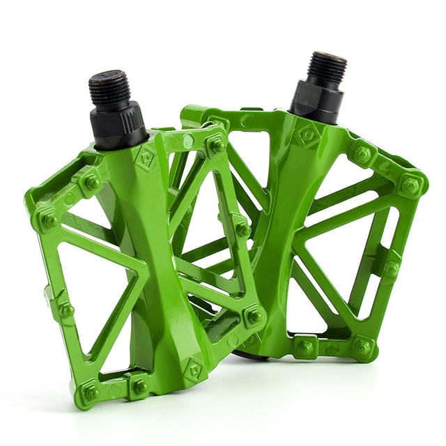 sweethay 1 par de pedales de bicicleta, Pedal de seguridad para bicicleta, cómodo reposapiés portátil para ciclismo, accesorios de repuesto Accesorios para motos Verde sweethay VI015993-05