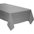 thumbnail image 1 of Pack of 4: Disposable Plastic Tablecloths/Table Covers, 54 x 108 inches Each (Silver/Gray), 1 of 1