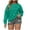Mint Green#, variant on MELDVDIB Womens Oversized Crewneck Sweatshirt Fall Winter Fashion Casual Solid Color Long Sleeve Hoodless Sweatshirt Pullover Tops Army Green L