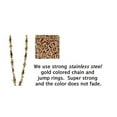 thumbnail image 5 of Stainless Steel Gold Chain Women's Lanyard, Stronger, Badge Holder 34 inches, - Stainless Steel - Non Breakaway or Magnetic Breakaway, 5 of 6
