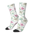 thumbnail image 1 of Balery Lilies Flowers Calcetas Largas con Estampado para Hombre y Mujer – Suaves y Transpirables, Talla Única (US 5-11), 1 of 6