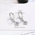 thumbnail image 2 of GKNET Fashion Crystal Star Dangle Drop Women 925 Silver Hoop Huggie Earrings-gold, 2 of 6