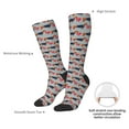 thumbnail image 6 of Fotbe Dachshund Dog Heart print Women's Men's Novelty Crew Socks Cotton Socks Knee High Socks for Walking,Running,Nurses,Pregnancy, 6 of 8