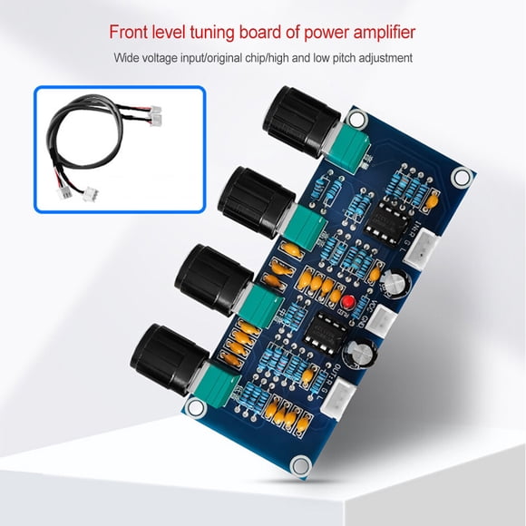Langgg Universal DC 12-24V Microphone Power Amplifier Board Adjustable Mic Amp Module Audio Equipment Modified Electronic Component
