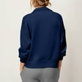 thumbnail image 7 of Sweatshirt for Women Zip up Hoodie Long Sleeve Pullover Women Long Sleeve Pullover Hoodless Stripe Sweatshirts Blouse Tops, 7 of 7
