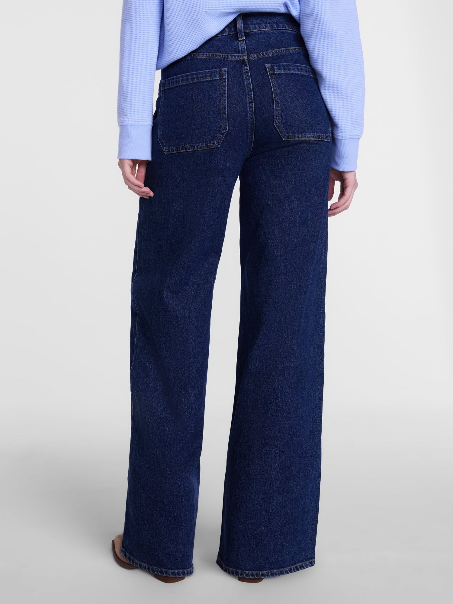 Scenario Women's High Rise Utility Jeans, 31" Regular and 29" Short Inseam, Sizes 0-20